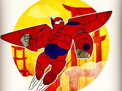 Baymax Illustration from Big Hero 6
