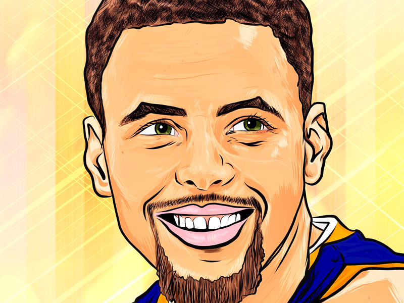 stephen curry drawing