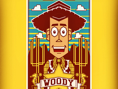 Woody Illustration disney disney art pixar pixar art toy story toy story 2 toy story 3 toy story 4 woody