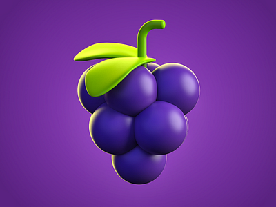 Uvas 3d 3d art 3d artist 3dillustration 3dmodeling c4d cinema4d grape illustration illustration art inspiration isometric art isometric design isometric illustration isometry maxonc4d modeling render vector