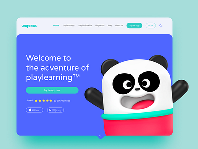 Lingokids landing page concept