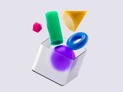 Shapes 3d 3d illustration app design branding color colorfull design geometric graphic design illustration inspiration interaction interface logo shapes ui ux