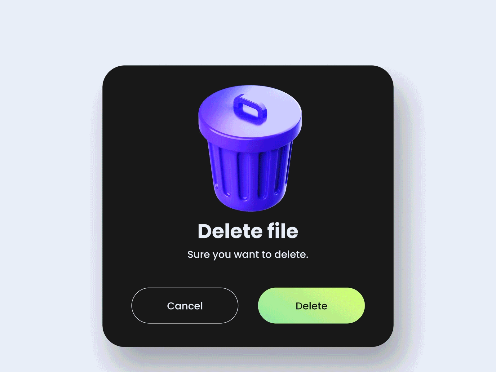 Delete animation