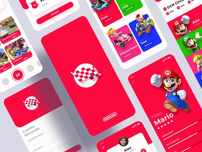 Mario kart UI concept adobe adobexd app app concept app design design game design inspiration interaction interface mariokart nintendo technology trendy ui user interface ux videogames