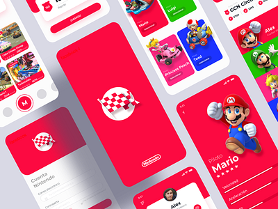 Mario kart UI concept adobe adobexd app app concept app design design game design inspiration interaction interface mariokart nintendo technology trendy ui user interface ux videogames