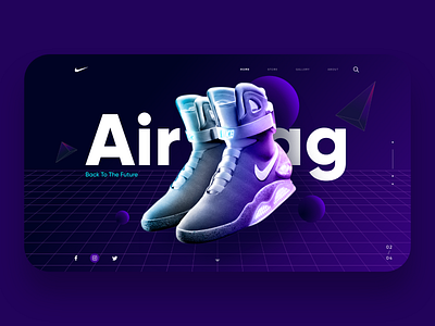 Air Mag Back to the future app concept app design backtothefuture inspiration interaction nike ui ui design user interface ux uxdesign web design website