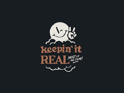 Keepin' it Real illustration peace smiley
