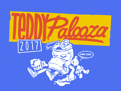 Teddypalooza illustration lettering