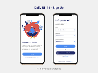 Daily UI - #1 - Sign Up