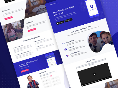 Track Your Child - Landing Page