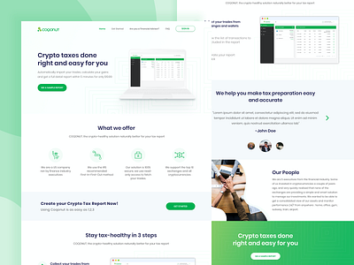 Landing Page for Coqonut