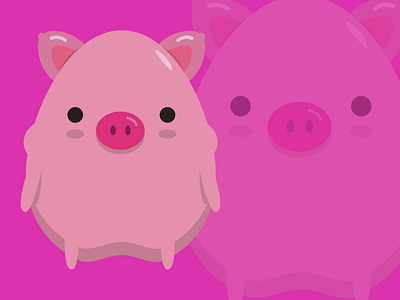 Pig animal cute pig piglet pink porco pork rosa