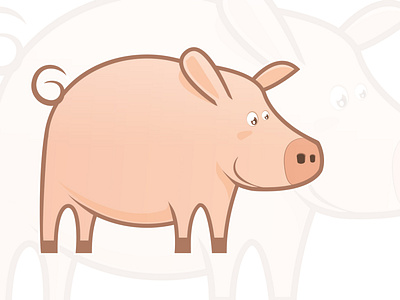 Pig animal cartoon cute farm illustration jakakroto jonas kakaroto pig piglet pigs suin