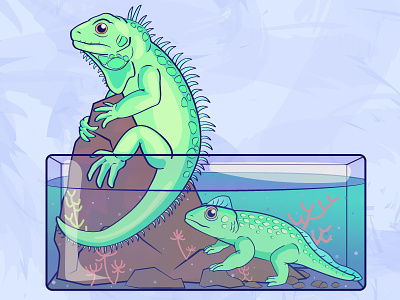Reptile and Amphibian amphibian evolution illustration lizard reptile science texture vector