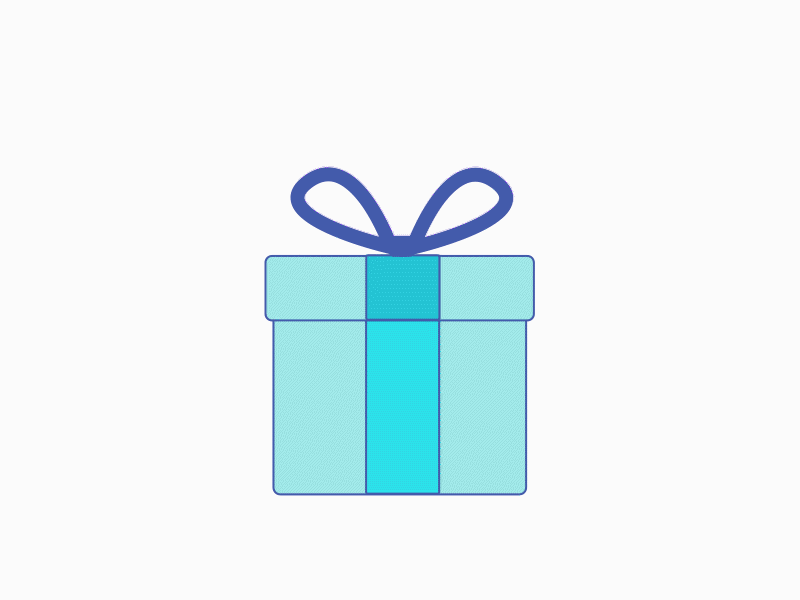 Surprise aftereffets animation app branding gif gift present surprise ui