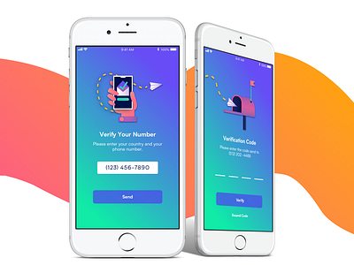 Text Verification app illustration illustrator iphone mail sketch texture ui ui design ux vector