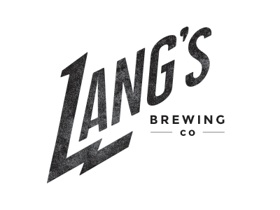 Langs Brewing beer brewing logo