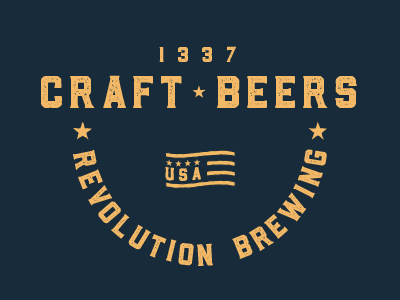 Revolution 1337 Brewing Co. beer branding brewing kansas