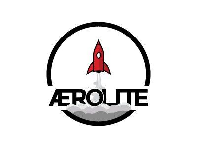 Aerolite aerolite kansas logo rocket smoke space