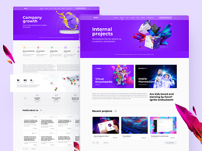 Altairika | Company pages 3d kids purple virtual reality vr