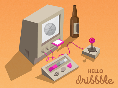 Dribbble Video Game Console