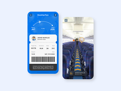 Airlines Boarding Pass App airlines app boarding pass branding design mobile app tickets ui ux