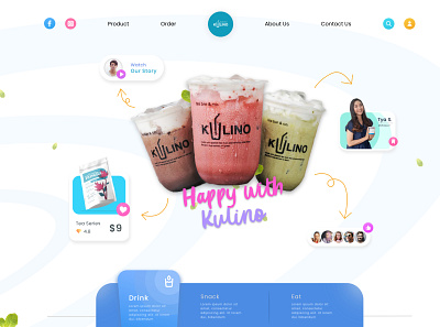 Web App Kulino appdesign bar coffee coffeeshop dailyui design designer drink food franchise tea teablends uiuxdesign userexperience userinterface uxdesign