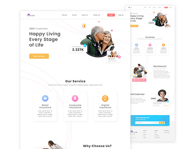 Landing Page Insurance design landingpage ui uiuxdesign ux