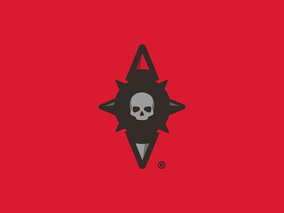 Marauder: Spiced Rum branding compass design direction drink icon identity logo north rum skull south