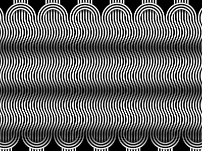 Day93- 'Curtain' 100days black and white blend tool curves lines opart vector