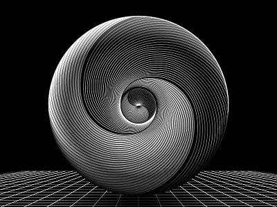 Day98- 'Balance' 100days art black and white blend tool circle daily shadows shapes vector