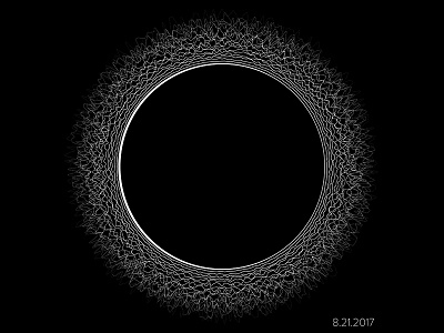 Daily Vector- 2017.August.21.Eclipse art daily vector