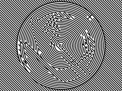 Daily Vector- 2017.Sept.15 art black and white blend blend tool daily shadows shapes stripes vector