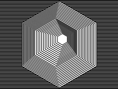 2017 Nov 02- Daily Vectors art black and white blend blend tool daily hexagon vector