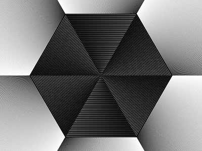 2017 Nov 03- Daily Vectors art black and white blend blend tool daily hexagon vector