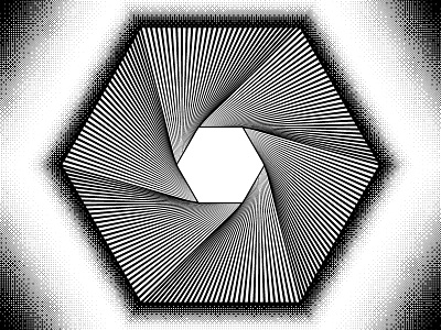 2017 Nov 05- Daily Vectors art black and white blend blend tool daily hexagon vector