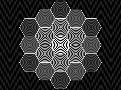 2017 Nov 12- Daily Vectors art black and white blend blend tool daily hexagon vector