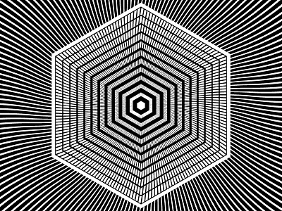 2017 Nov 14- Daily Vectors art black and white blend blend tool daily hexagon vector