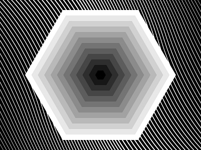 2017 Nov 15- Daily Vectors art black and white blend blend tool daily hexagon vector