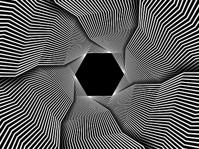 2017 Nov 21- Daily Vectors art black and white blend blend tool daily hexagon vector