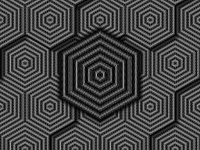 2017 Nov 28- Daily Vectors art black and white blend blend tool daily hexagon vector