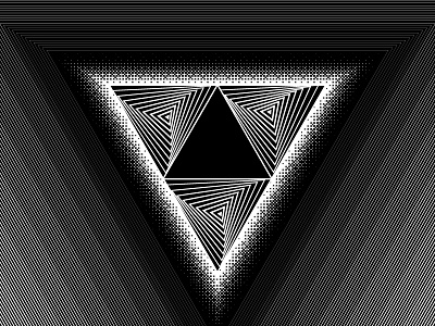 2018 March 09 - Daily Vectors art black and white blend blend tool daily shapes threes triangles vector