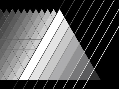 2018 March 13 - Daily Vectors art black and white blend blend tool daily shapes threes triangles vector