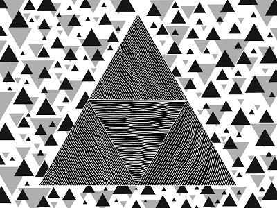 2018 March 14 - Daily Vectors art black and white blend blend tool daily shapes threes triangles vector