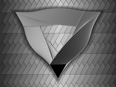 2018 March 16 - Daily Vectors art black and white blend blend tool daily shapes threes triangles vector