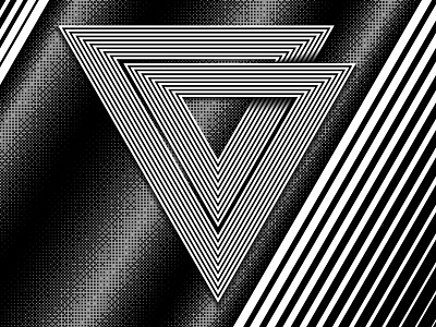 2018 March 20 - Daily Vectors art black and white blend blend tool daily shapes threes triangles vector