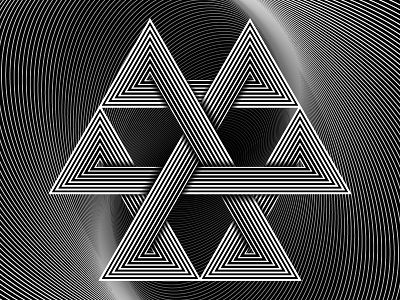 2018 March 21 - Daily Vectors art black and white blend blend tool daily shapes threes triangles vector