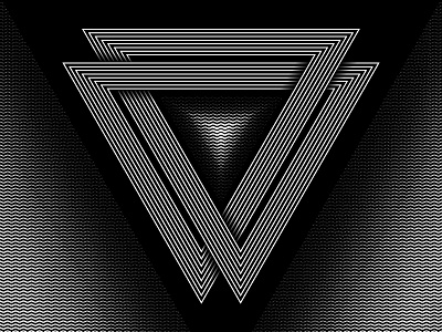 2018 March 23 - Daily Vectors art black and white blend blend tool daily shapes threes triangles vector