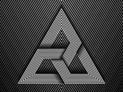 2018 March 29 - Daily Vectors art black and white blend blend tool daily shapes threes triangles vector