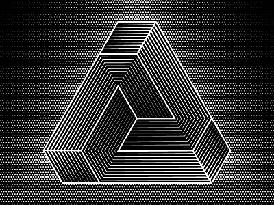 2018 March 31 - Daily Vectors art black and white blend blend tool daily shapes threes triangles vector